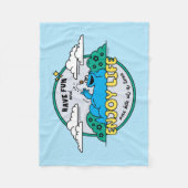 Cookie Monster | Genießen Sie das Leben einen Biss Fleecedecke (Vorderseite)