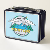 Cookie Monster | Genießen Sie das Leben einen Biss Metall Brotdose (Rückseite)