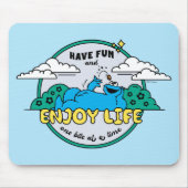Cookie Monster | Genießen Sie das Leben einen Biss Mousepad (Vorne)