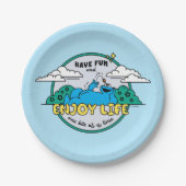 Cookie Monster | Genießen Sie das Leben einen Biss Pappteller (Vorderseite)