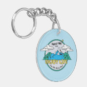 Cookie Monster | Genießen Sie das Leben einen Biss Schlüsselanhänger (Vorderseite links)