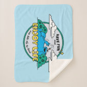 Cookie Monster | Genießen Sie das Leben einen Biss Sherpadecke (Vorderseite)