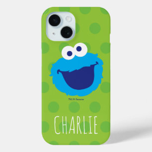 Cookie Monster-Gesicht Name hinzufügen iPhone 15 Hülle