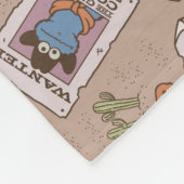 Cookie Monster Gewollt Muster Fleecedecke (Ecke)