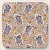 Cookie Monster Gewollt Muster Getränkeuntersetzer (Vorderseite)