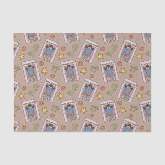 Cookie Monster Gewollt Muster Seidenpapier (Vorderseite)