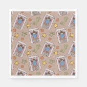 Cookie Monster Gewollt Muster Serviette (Vorderseite)