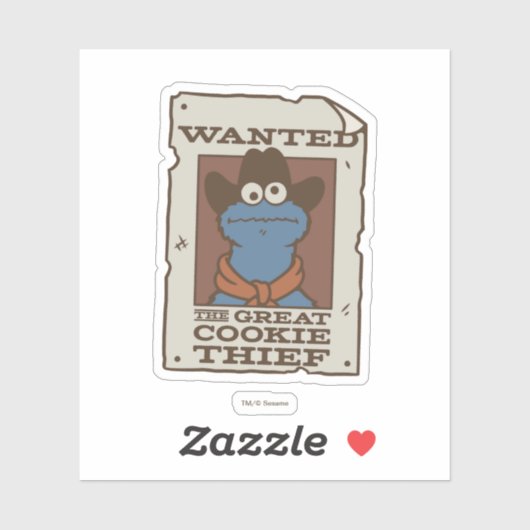 Cookie Monster | Gewollt Poster Aufkleber (Blatt)