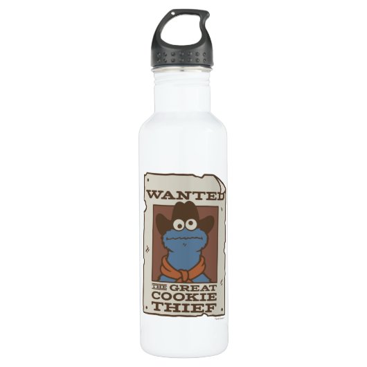 Cookie Monster | Gewollt Poster Edelstahlflasche (Vorderseite)