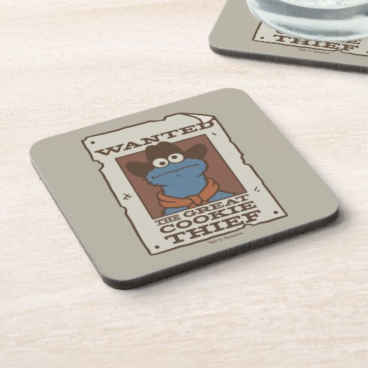 Cookie Monster | Gewollt Poster Getränkeuntersetzer (Linke Seite)