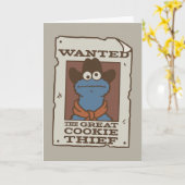 Cookie Monster | Gewollt Poster Karte (Gelbe Blume)