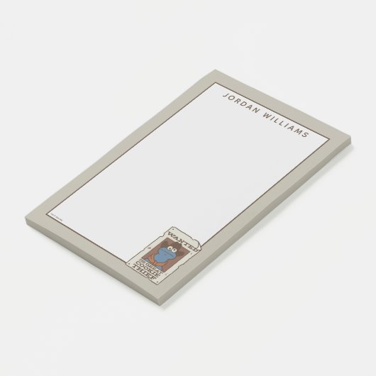 Cookie Monster | Gewollt Poster Post-it Klebezettel (angewinkelt)