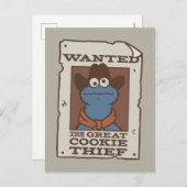 Cookie Monster | Gewollt Poster Postkarte (Vorne/Hinten)