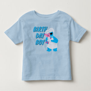 Cookie Monster & Gonger Birthday Boy Kleinkind T-shirt