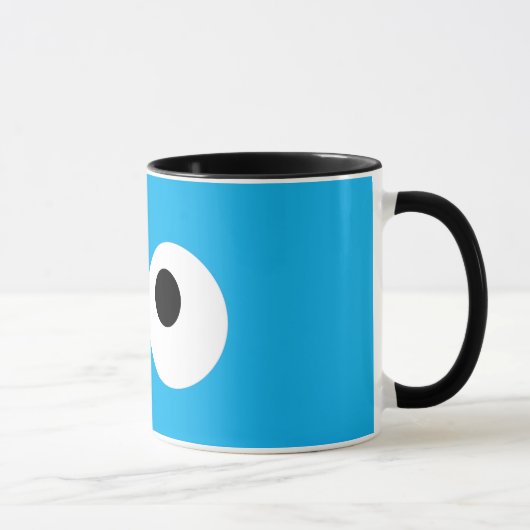Cookie Monster großes Gesicht Tasse (Rechts)