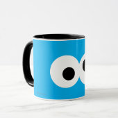 Cookie Monster großes Gesicht Tasse (Vorderseite Links)