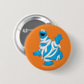 Cookie Monster | Halloween-Mumie Button (Vorne & Hinten)