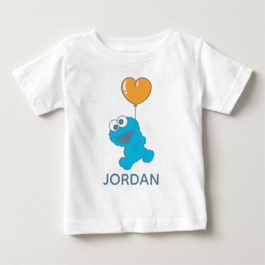 Cookie Monster Heart Balloon Baby T-shirt (Vorderseite)