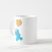 Cookie Monster Heart Balloon Kaffeetasse (Vorderseite Links)