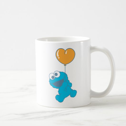 Cookie Monster Heart Balloon Kaffeetasse (Rechts)