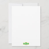 Cookie Monster Heart Balloon Karte (Rückseite)