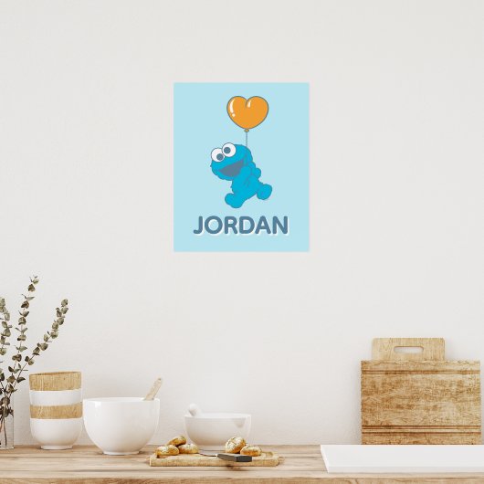 Cookie Monster Heart Balloon Poster (Küche)