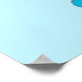 Cookie Monster Heart Balloon Poster (Ecke)