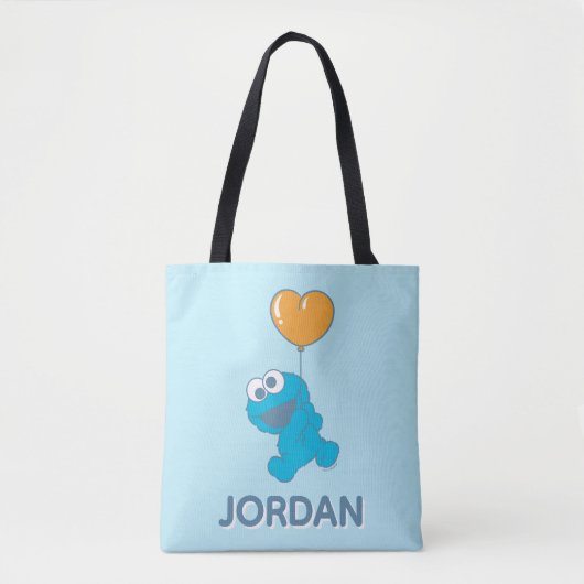 Cookie Monster Heart Balloon Tasche (Vorderseite)