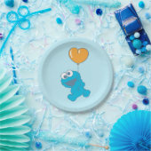 Cookie Monster Herzballon Pappteller (Party)