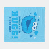 Cookie Monster Hugs Fleecedecke (Vorderseite (Horizontal))
