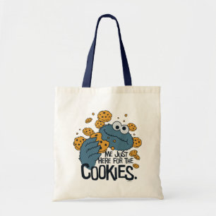 Cookie Monster   Ich bin nur hier wegen der Kekse Tragetasche