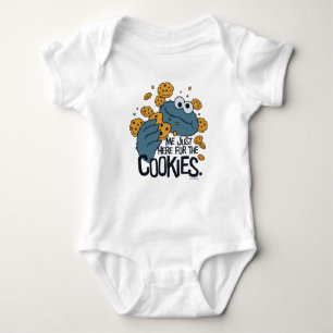 Cookie Monster Ich bin nur wegen den Keksen hier Baby Strampler