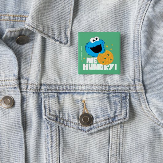 Cookie Monster | Ich habe Hunger! Button (Beispiel)