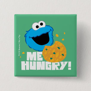 Cookie Monster Ich habe Hunger! Button