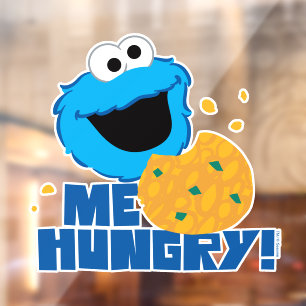 Cookie Monster   Ich habe Hunger! Fensteraufkleber