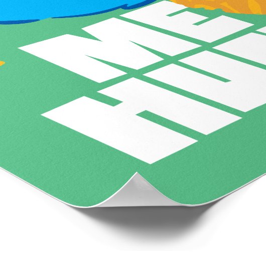 Cookie Monster | Ich habe Hunger! Poster (Ecke)