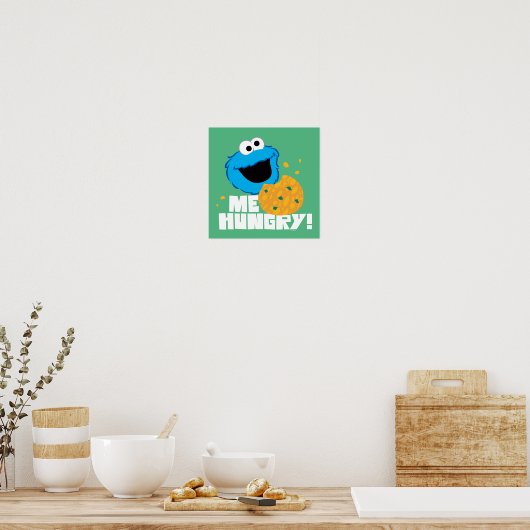 Cookie Monster | Ich habe Hunger! Poster (Küche)