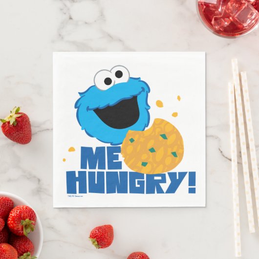 Cookie Monster | Ich habe Hunger! Serviette (Beispiel)