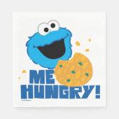Cookie Monster | Ich habe Hunger! Serviette (Vorderseite)