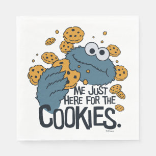 Cookie Monster   Ich nur hier für die Cookies Serviette