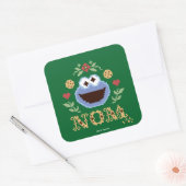 Cookie-Monster-Imitate kreuzen Quadratischer Aufkleber (Umschlag)