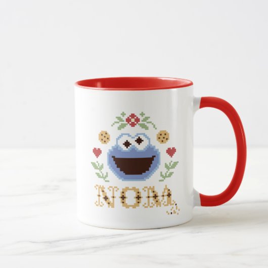 Cookie-Monster-Imitate kreuzen Tasse (Rechts)