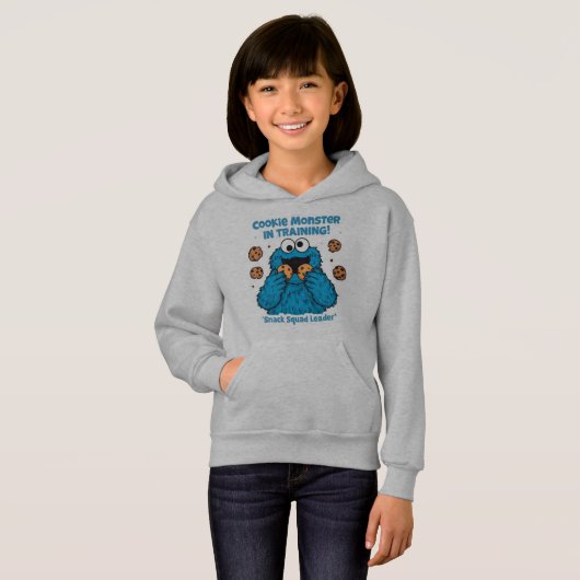 Cookie Monster in Training – Snack Squad Leader Hoodie (Vorne ganz)