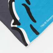 Cookie Monster isst alle Kekse Fleecedecke (Ecke)