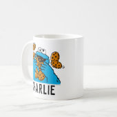 Cookie Monster isst alle Kekse Kaffeetasse (Vorderseite Links)