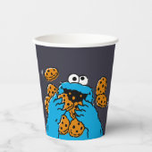 Cookie Monster isst alle Kekse Pappbecher (Vorderseite)