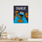 Cookie Monster isst alle Kekse Poster (Küche)