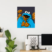 Cookie Monster isst alle Kekse Poster (Heimbüro)