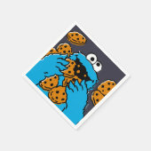 Cookie Monster isst alle Kekse Serviette (Ecke)