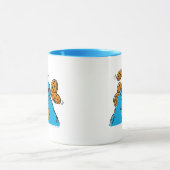 Cookie Monster isst alle Kekse Tasse (Zentrum)